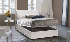 Letto piazza e mezza Cistus, con materasso Cm 120x190 incluso,<Dmora Flash Sale