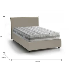Letto piazza e mezza Dacem, con materasso Cm 120x190 incluso,<Dmora Best Sale