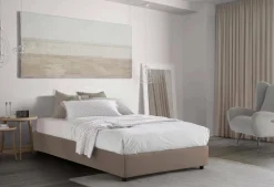 Letto piazza e mezza Daronic, adatto per materasso Cm 120x190,<Dmora Best Sale