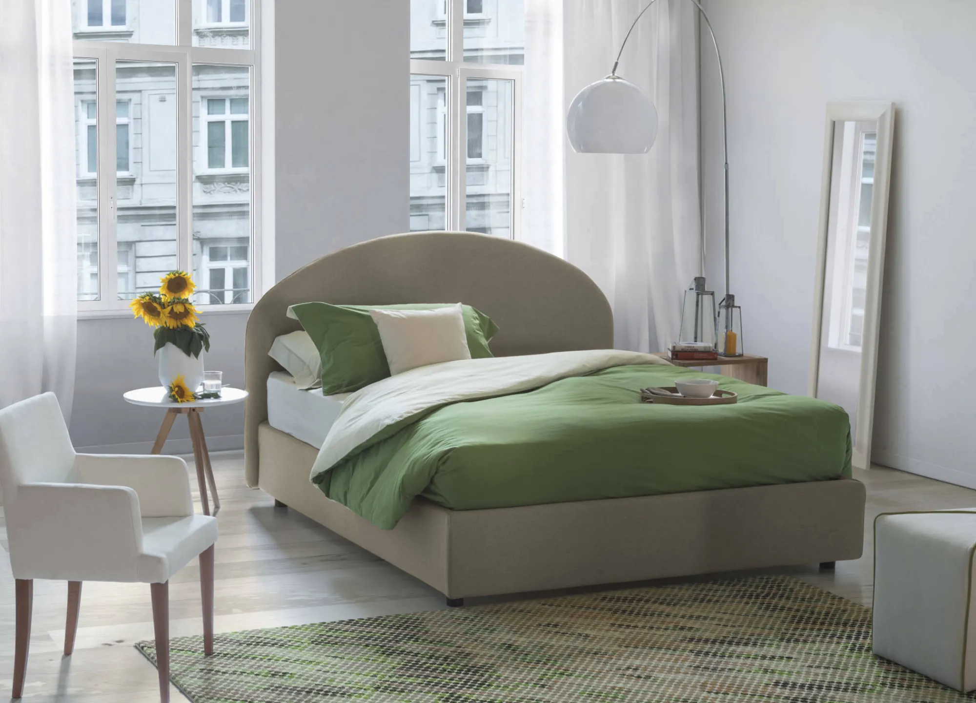 Letto piazza e mezza Dbogda, con materasso Cm 120x190 incluso,<Dmora Store
