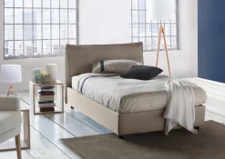 Letto piazza e mezza Deusebi, adatto per materasso Cm 120x190,<Dmora Shop