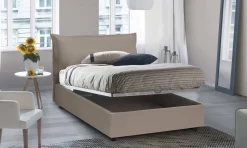 Letto piazza e mezza Latona, adatto per materasso Cm 120x190,<Dmora Cheap