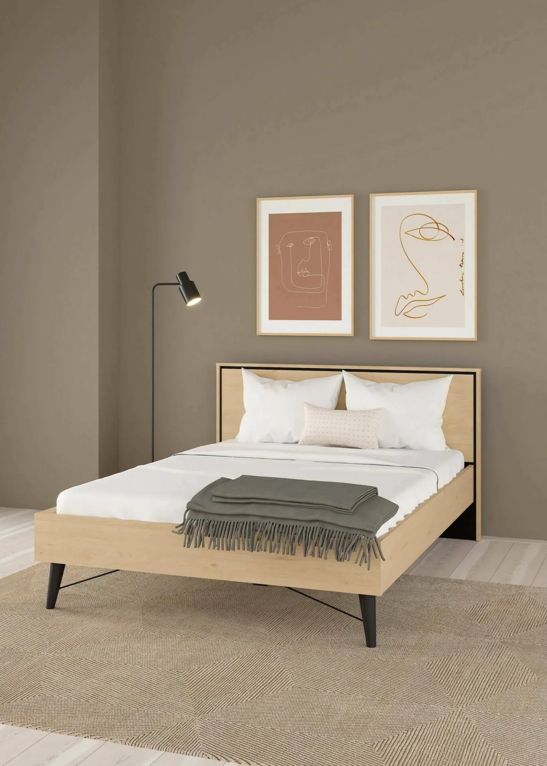 Letto piazza e mezza Zeri, 197x153 h91 cm,<Dmora Cheap