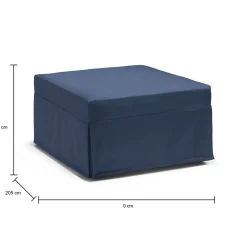 Letto pieghevole Abak, Cm 80x80h45,<Dmora Discount