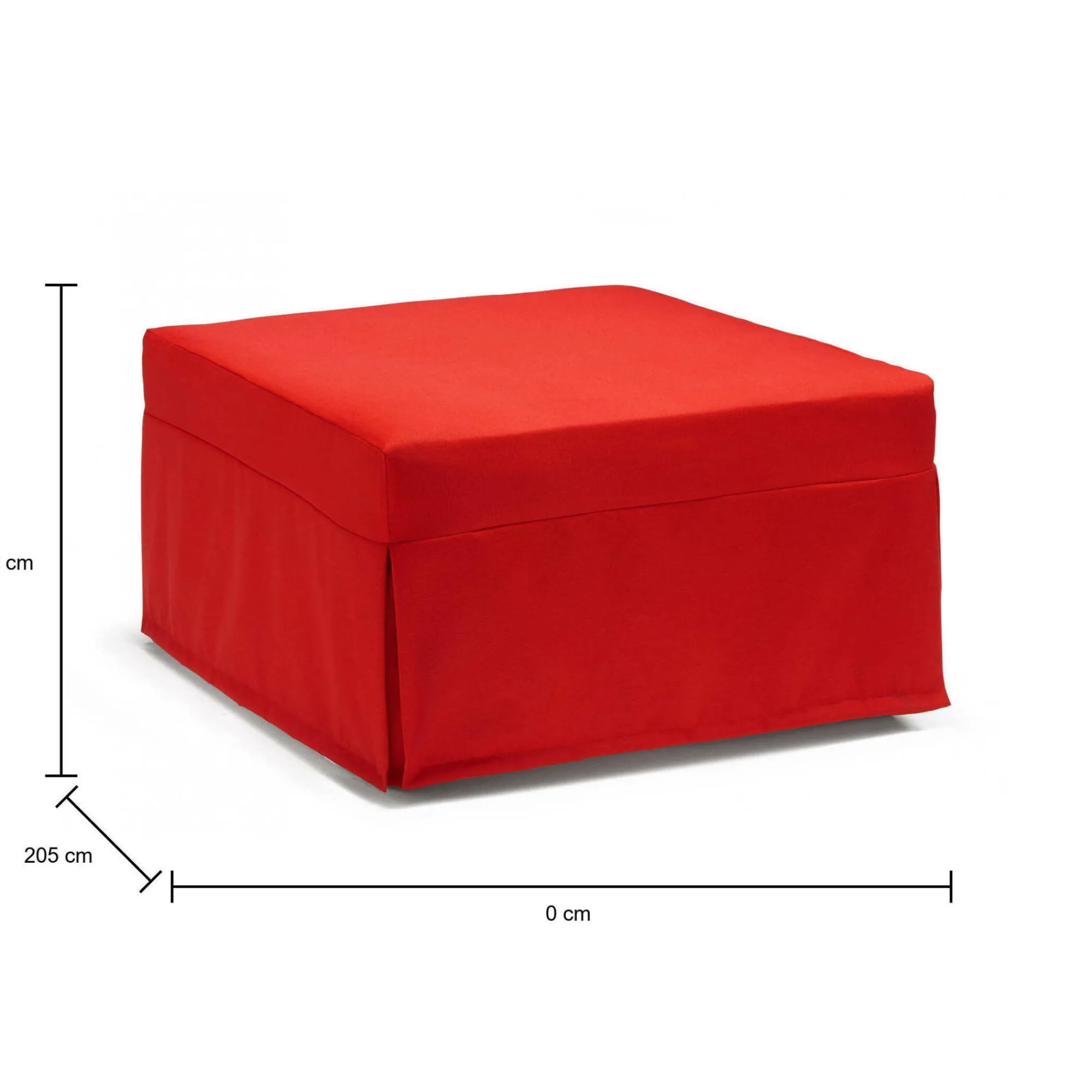 Letto pieghevole Abak, Cm 80x80h45,<Dmora Best