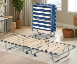 Letto pieghevole Akai, con materasso Cm 80x190 incluso,<Dmora Best Sale
