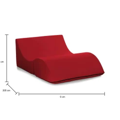 Letto pieghevole Amorina, Cm 100x200h70,<Dmora Clearance
