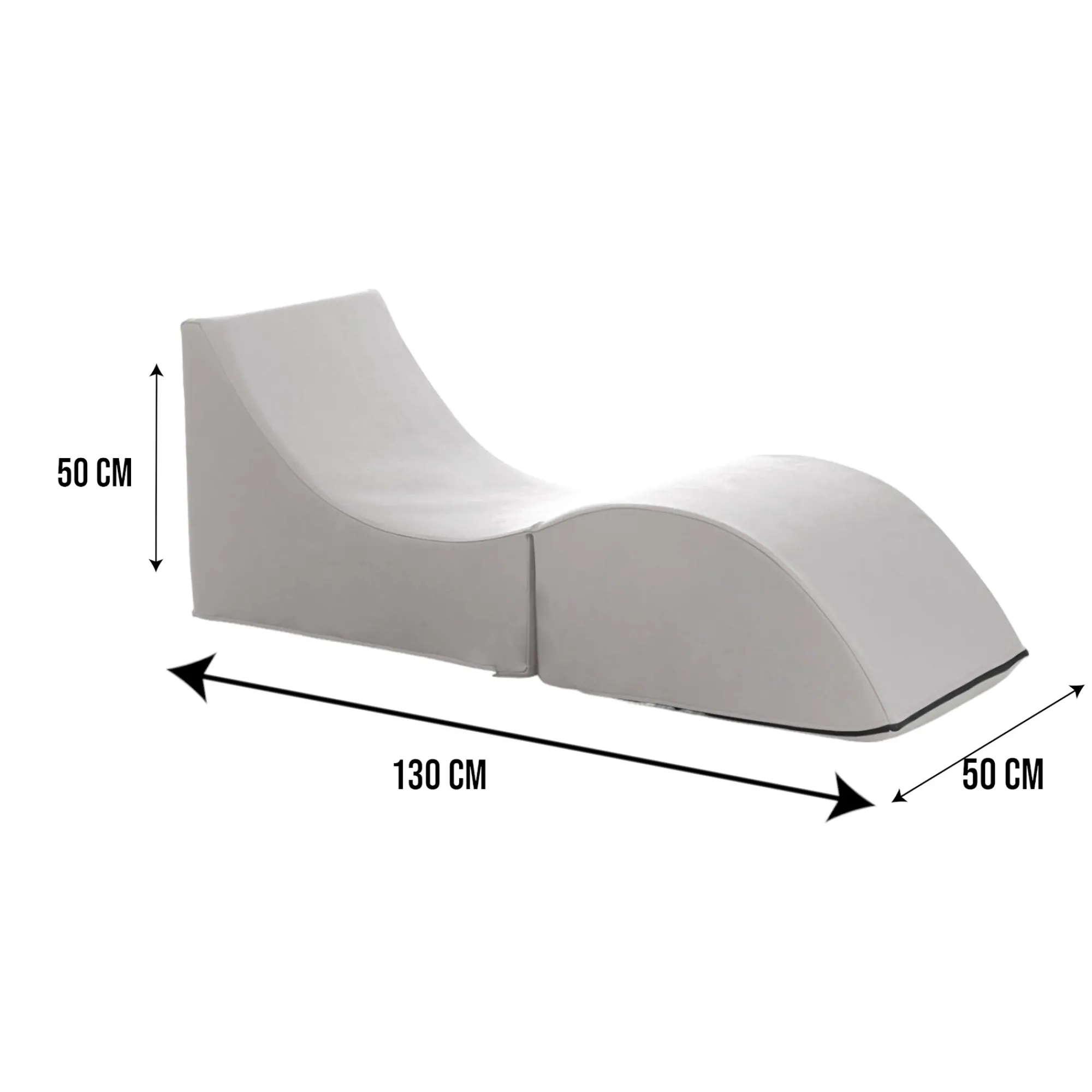 Letto pieghevole Arbil, Cm 130x50h50,<Dmora Fashion