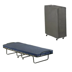 Letto pieghevole Daaronso, 80x190h37 cm, Cover protettiva inclusa<Dmora Shop