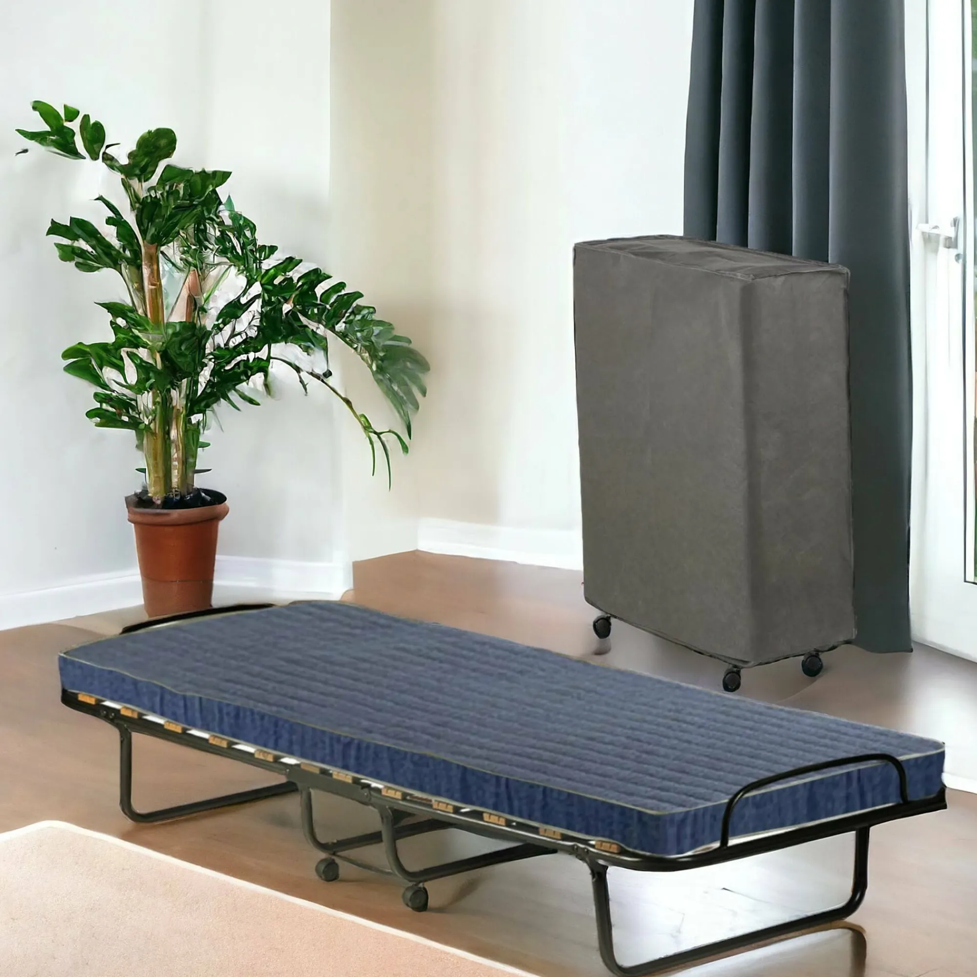 Letto pieghevole Daaronso, 80x190h37 cm, Cover protettiva inclusa<Dmora Shop