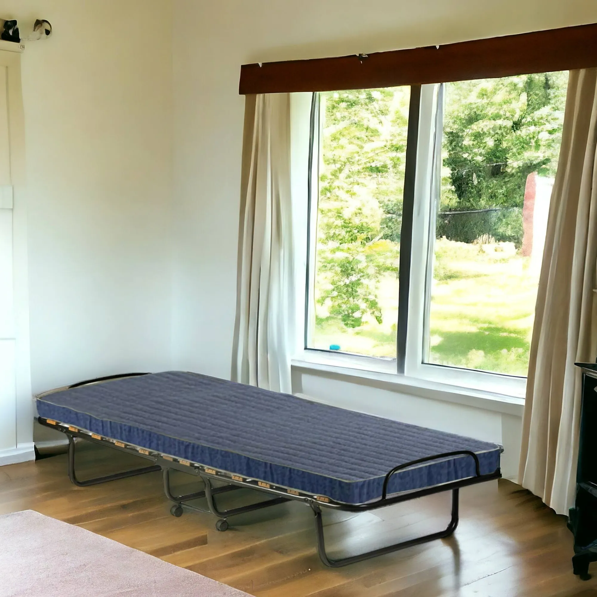 Letto pieghevole Daaronso, 80x190h37 cm, Cover protettiva inclusa<Dmora Shop