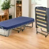 Letto pieghevole Dabadian, 80x200h40 cm, materasso memory incluso<Dmora Cheap