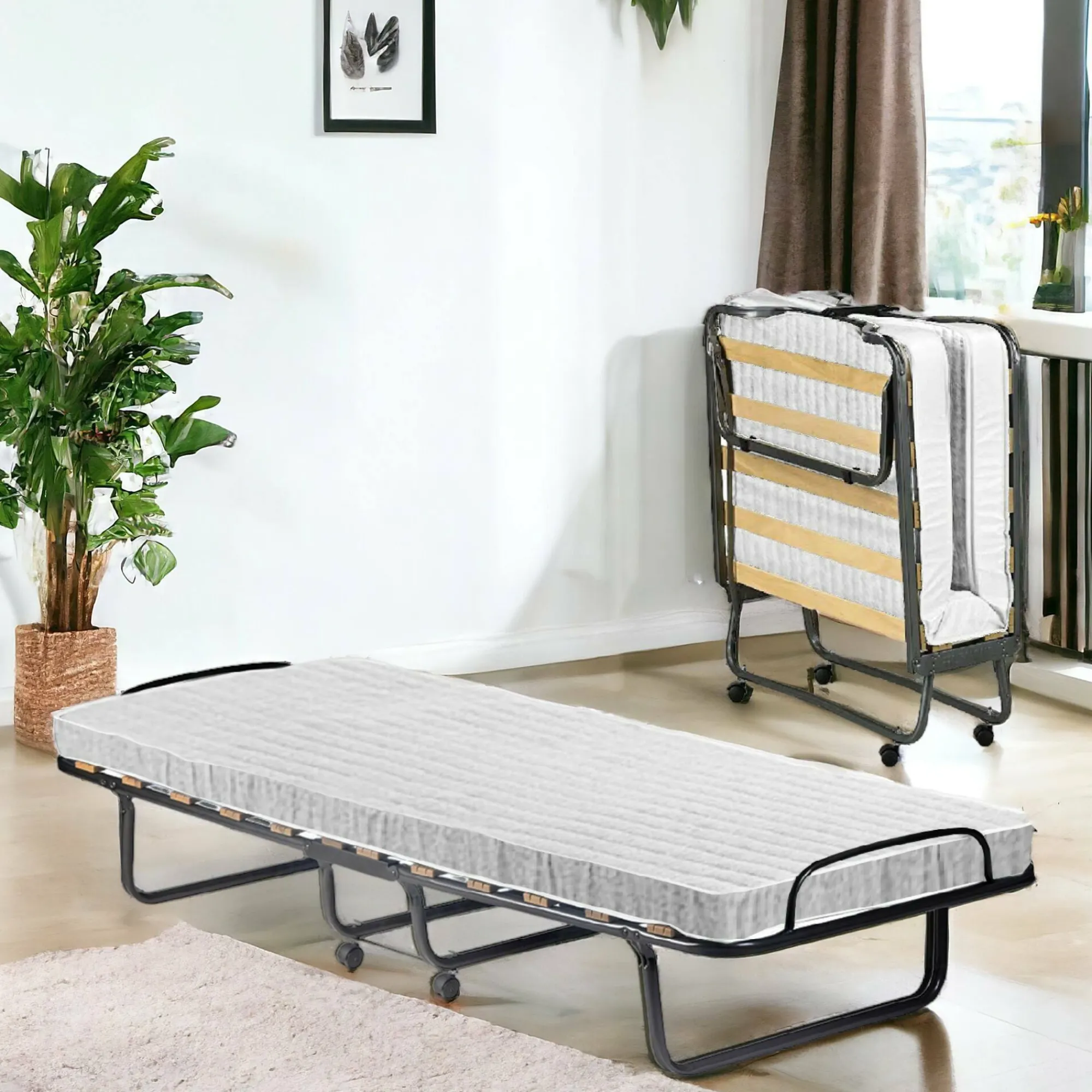Letto pieghevole Dparis, 80x190h37 cm, Custodia protettiva su richiesta<Dmora Fashion