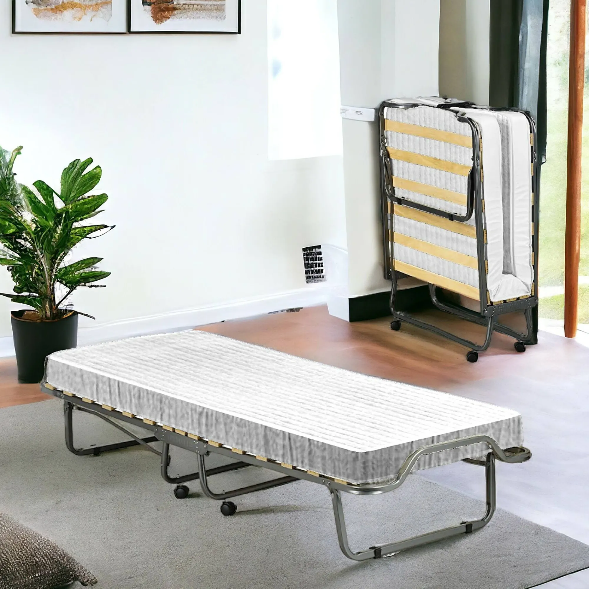 Letto pieghevole Dperic, 80x200h40 cm, materasso incluso<Dmora Best Sale