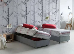 Letto singolo Abbi, con materasso Cm 80x190 incluso,<Dmora Online