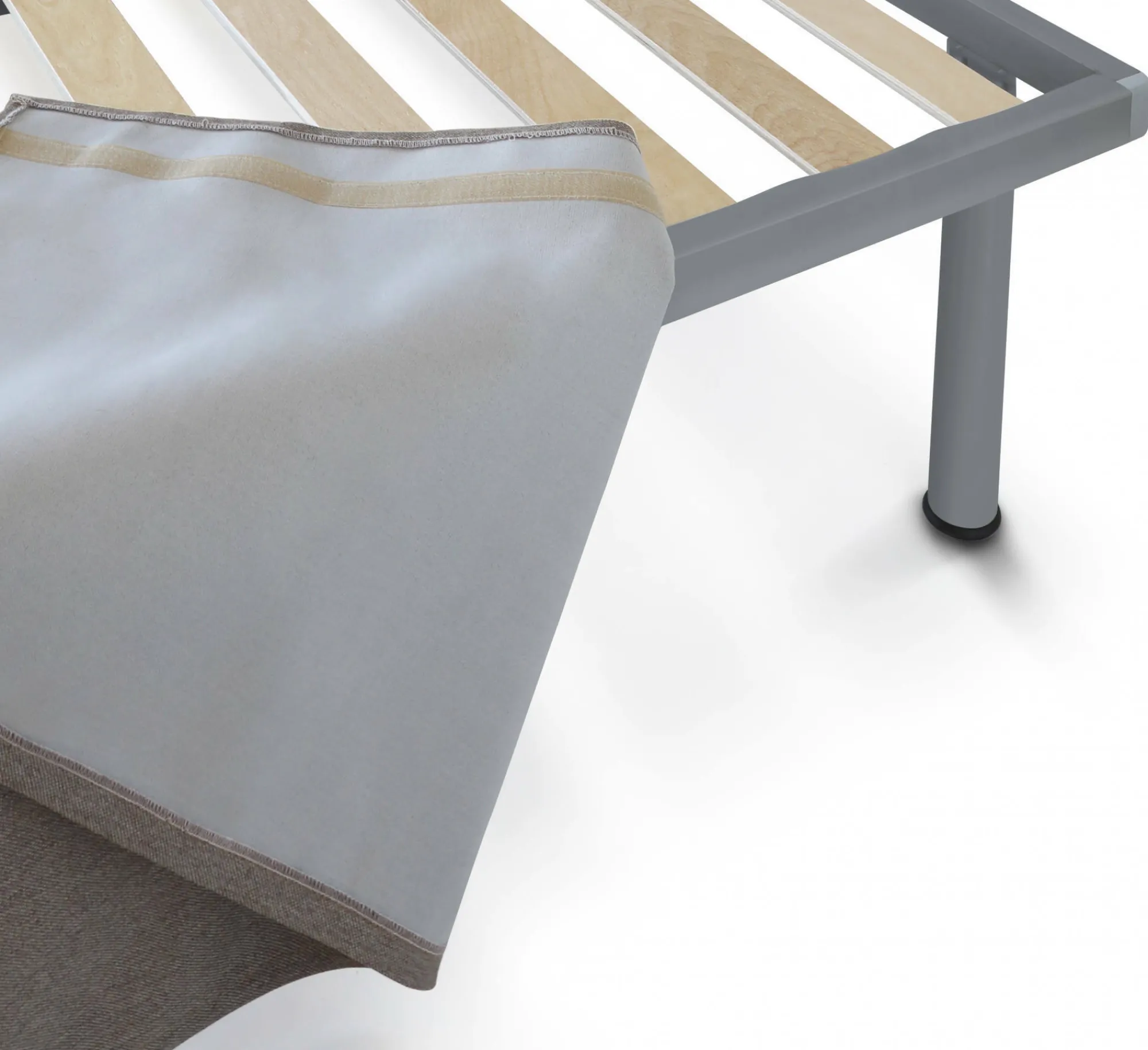 Letto singolo Accu, per materasso da Cm 80x190,<Dmora Shop