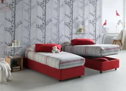 Letto singolo Acrostico, adatto per materasso Cm 90x190,<Dmora New