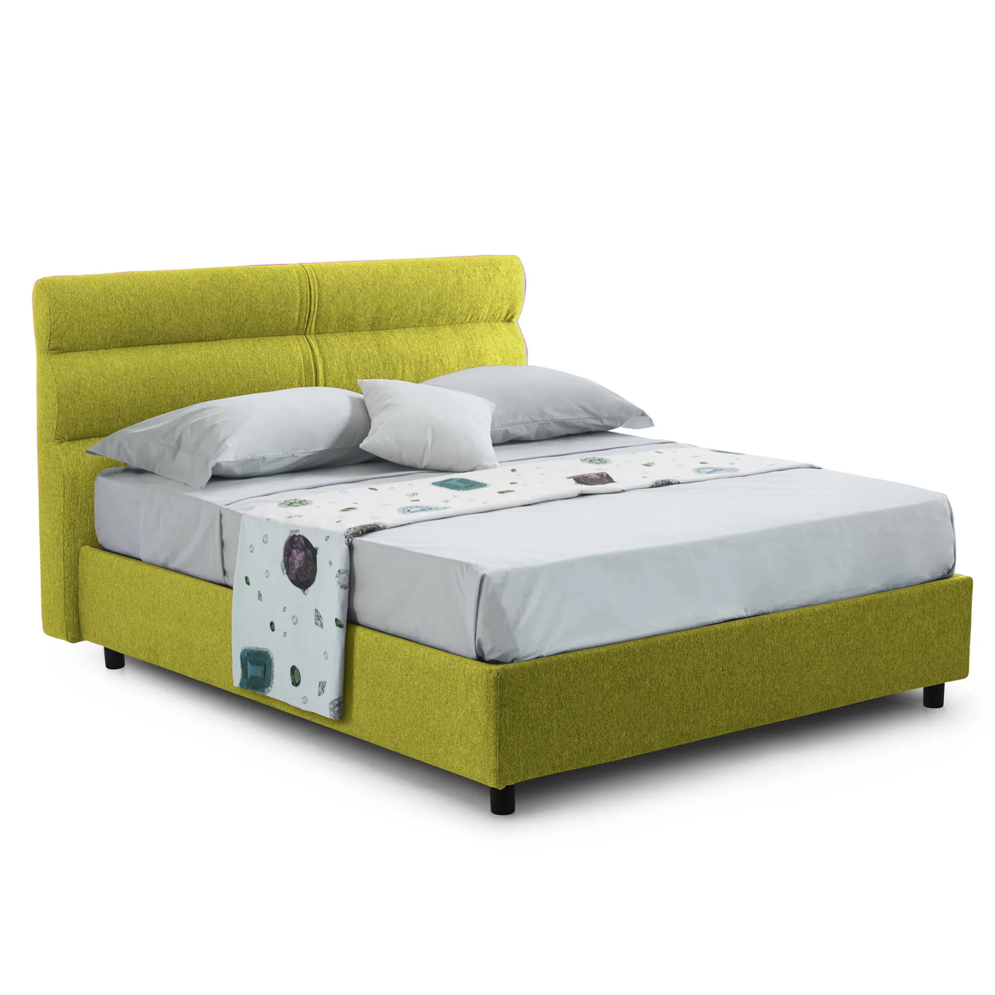 Letto singolo Adalpina, Con materasso Cm 80x200 incluso,<Dmora Best
