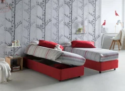 Letto singolo Adoxa, adatto per materasso Cm 80x190,<Dmora Hot