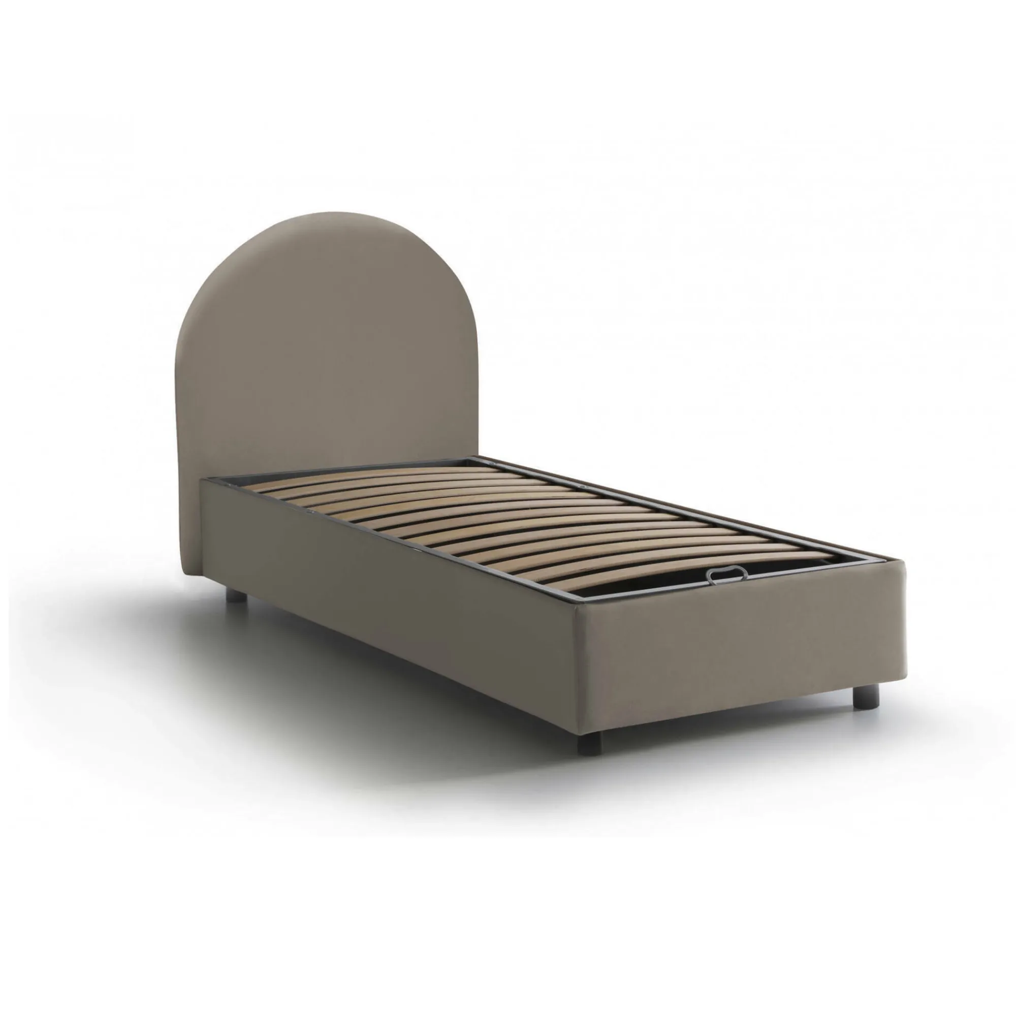 Letto singolo Aglie, adatto per materasso Cm 80x190,<Dmora Online