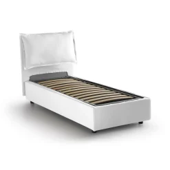 Letto singolo Aigor, adatto per materasso Cm 90x190,<Dmora Hot