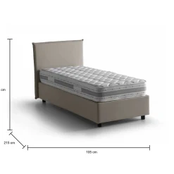 Letto singolo Alison, con materasso Cm 90x200 incluso,<Dmora Discount
