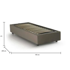 Letto singolo Angelina, adatto per materasso Cm 90x190,<Dmora Best Sale