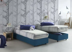 Letto singolo Aquolina, adatto per materasso Cm 80x190,<Dmora Discount