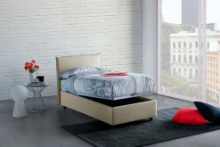 Letto singolo Argentino, adatto per materasso Cm 80x190,<Dmora Best
