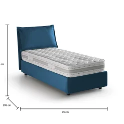Letto singolo Armaduk, con materasso Cm 80x190 incluso,<Dmora Shop