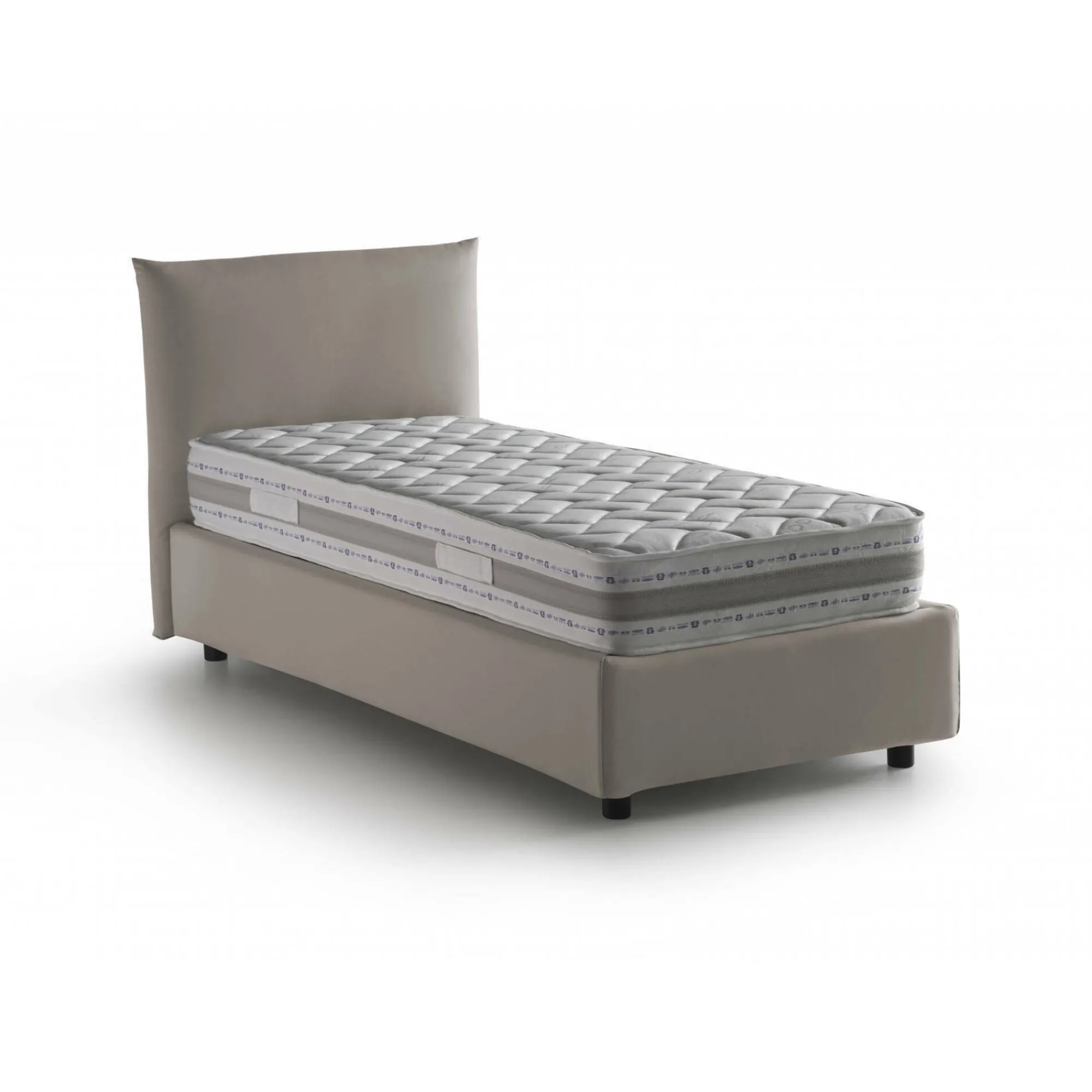 Letto singolo Astianatte, con materasso Cm 80x190 incluso,<Dmora Clearance