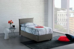 Letto singolo Astor, con materasso Cm 80x190 incluso,<Dmora Clearance