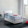 Letto singolo Astor, con materasso Cm 80x190 incluso,<Dmora Discount