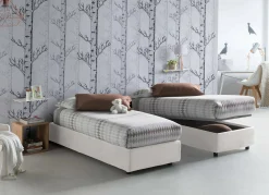 Letto singolo Ava, adatto per materasso Cm 80x200,<Dmora Flash Sale