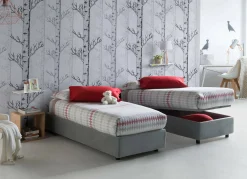 Letto singolo Ava, adatto per materasso Cm 80x200,<Dmora Sale