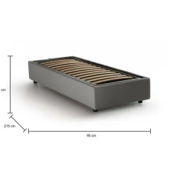 Letto singolo Ava, adatto per materasso Cm 80x200,<Dmora Sale