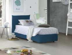 Letto singolo Azeglio, con materasso Cm 80x190 incluso,<Dmora Clearance