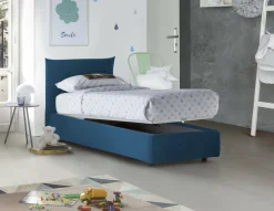 Letto singolo Azeglio, con materasso Cm 80x190 incluso,<Dmora Clearance