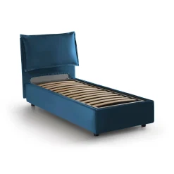 Letto singolo Azzurrino, adatto per materasso Cm 80x200,<Dmora Hot