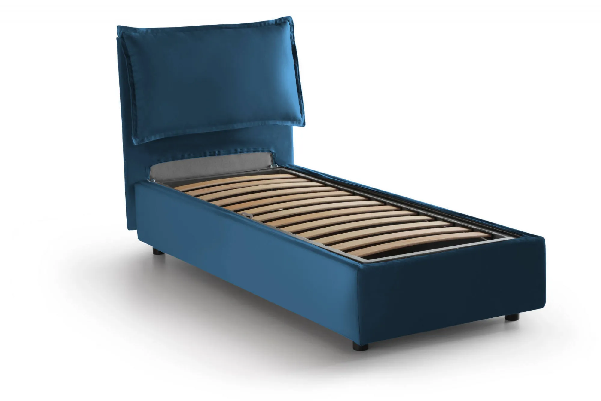Letto singolo Azzurrino, adatto per materasso Cm 80x200,<Dmora Hot