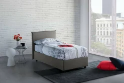 Letto singolo Boudicca, con materasso Cm 80x200 incluso,<Dmora New