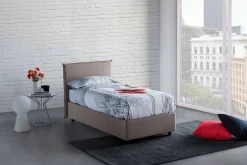 Letto singolo Boudicca, con materasso Cm 80x200 incluso,<Dmora Store