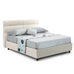 Letto singolo Brendola, Con materasso Cm 80x190 incluso,<Dmora Outlet