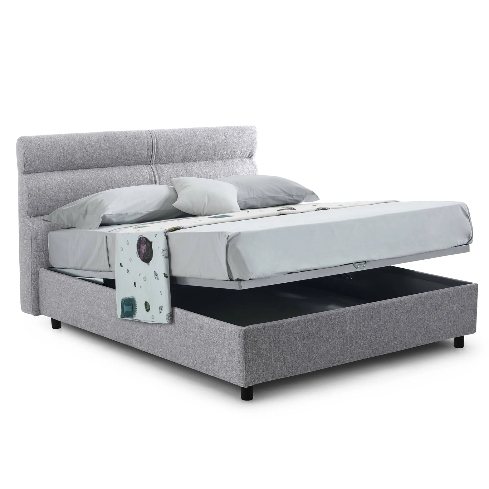 Letto singolo Brendola, Con materasso Cm 80x190 incluso,<Dmora Shop