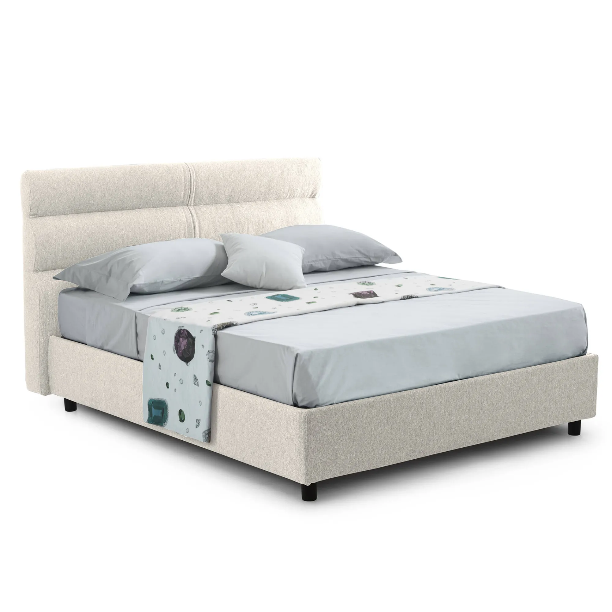 Letto singolo Brez, Adatto a materasso Cm 80x190,<Dmora Store
