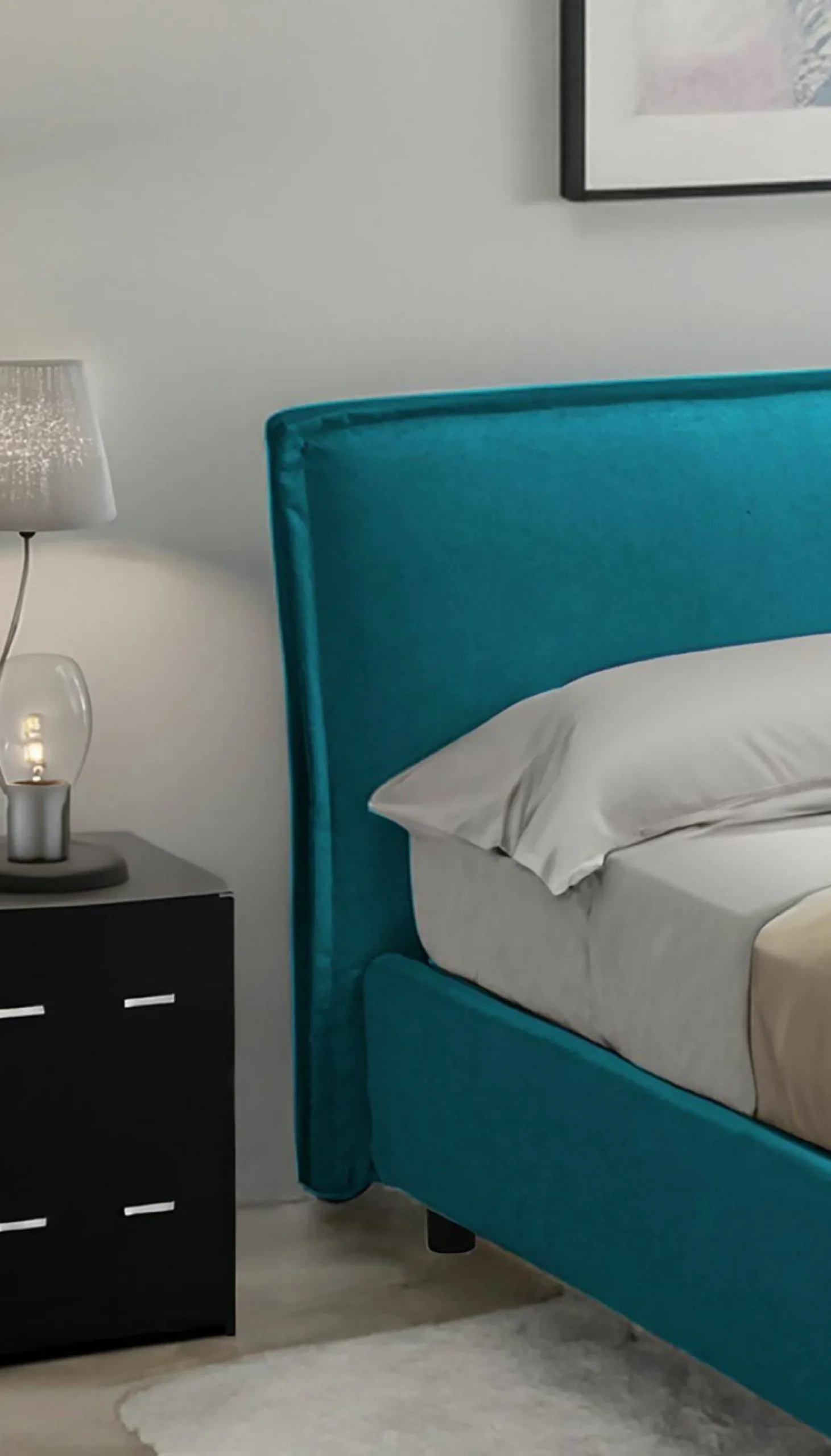 Letto singolo Brusson, Adatto a materasso Cm 80x190,<Dmora Cheap