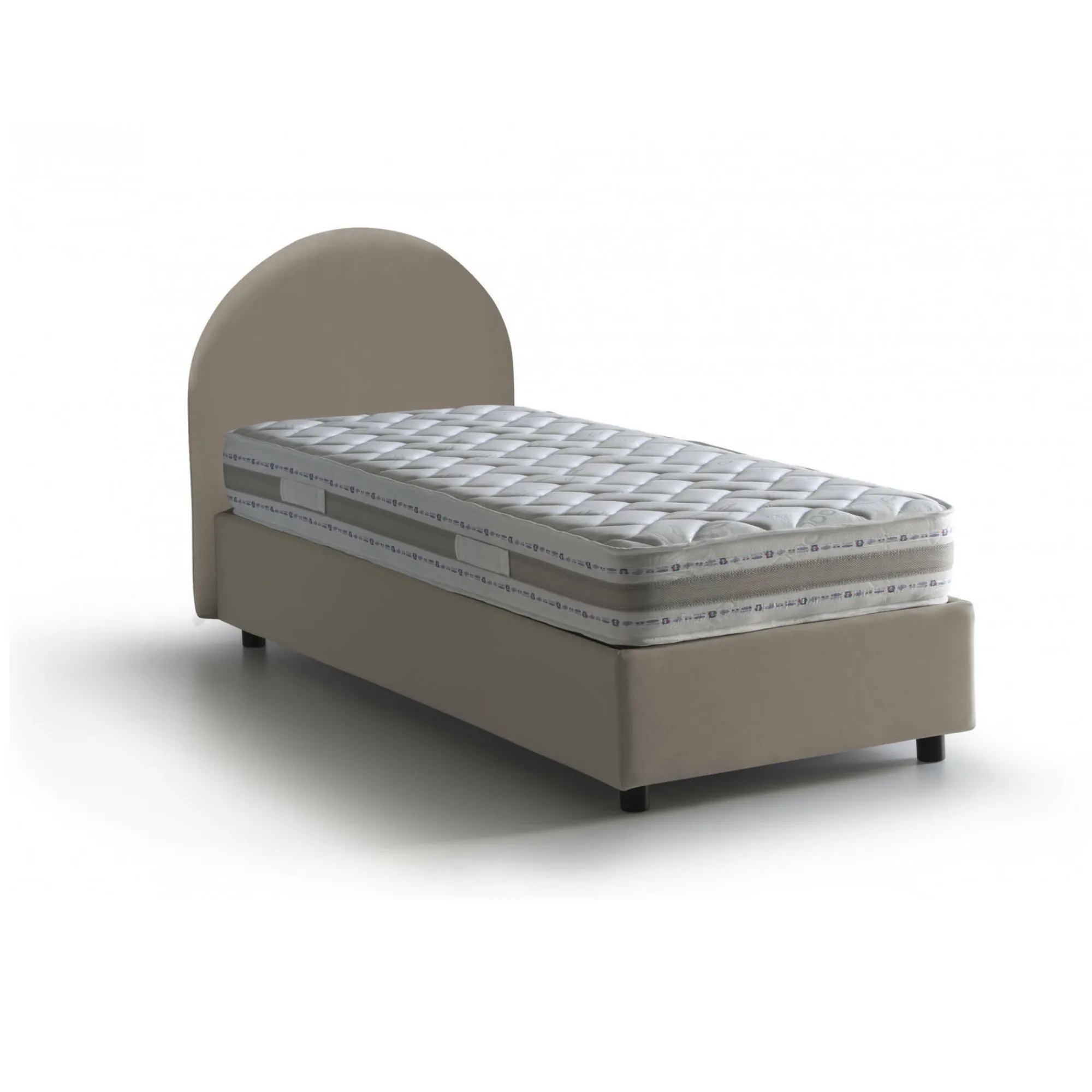 Letto singolo Cirilla, con materasso Cm 80x190 incluso,<Dmora Outlet