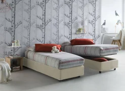 Letto singolo Dgalle, adatto per materasso Cm 90x200,<Dmora New