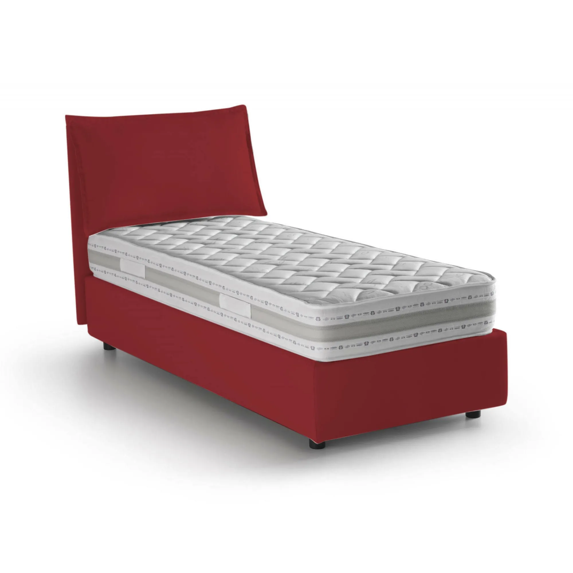Letto singolo Dmangone, con materasso Cm 80x190 incluso,<Dmora Fashion