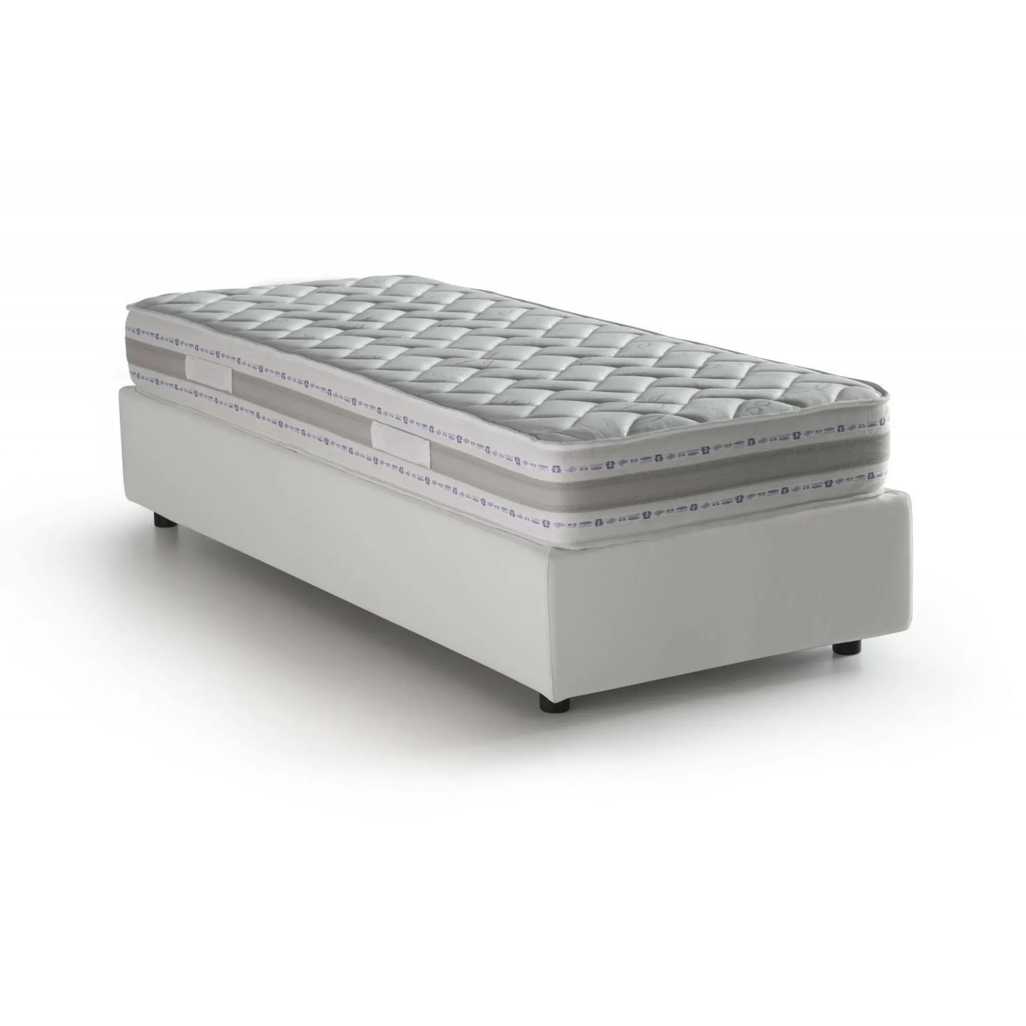 Letto singolo Ermanna, con materasso Cm 80x190 incluso,<Dmora Outlet
